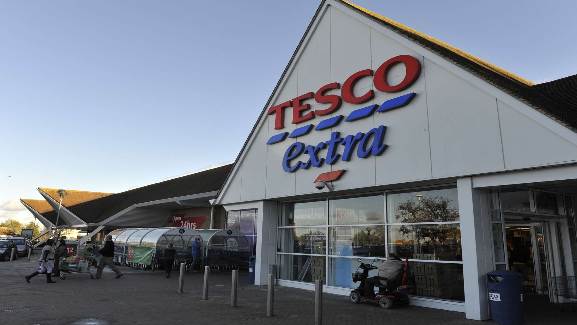 A Tesco Extra store in Whitstable