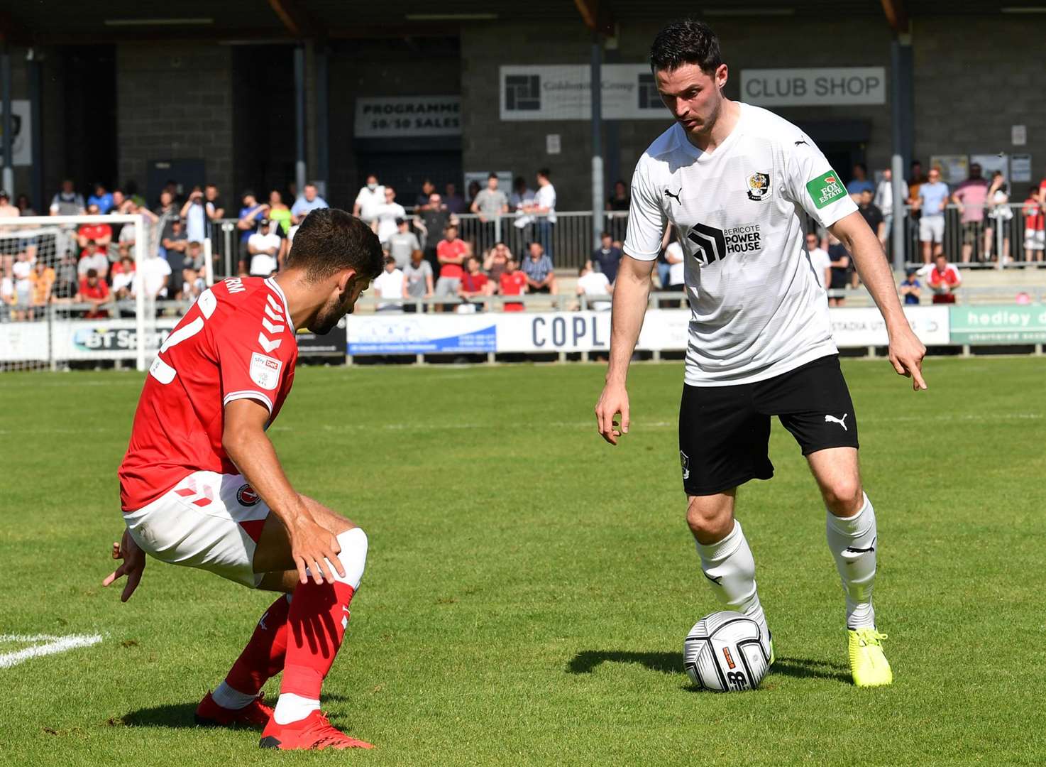 Luke Allen on the ball during last weekend's friendly against Charlton. Picture: Keith Gillard (49493311)