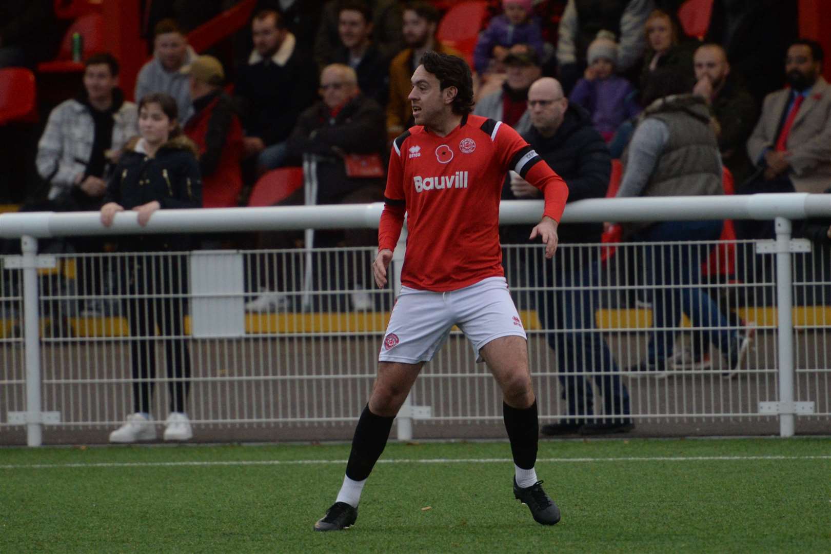 Chatham Town's captain Jack Evans scored another free-kick on Tuesday night in a win over VCD Picture: Chris Davey