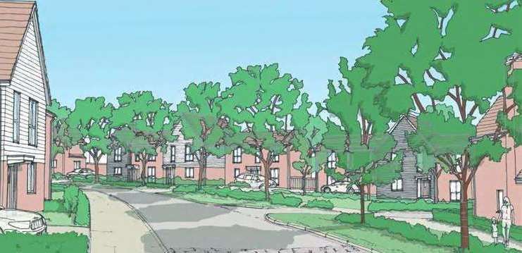 Plans have been submitted for up to 112 homes in Yalding. Picture: Photo: Hallam Land Management and Broadway Malyan