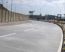 The new road opened at Dover's eastern docks.