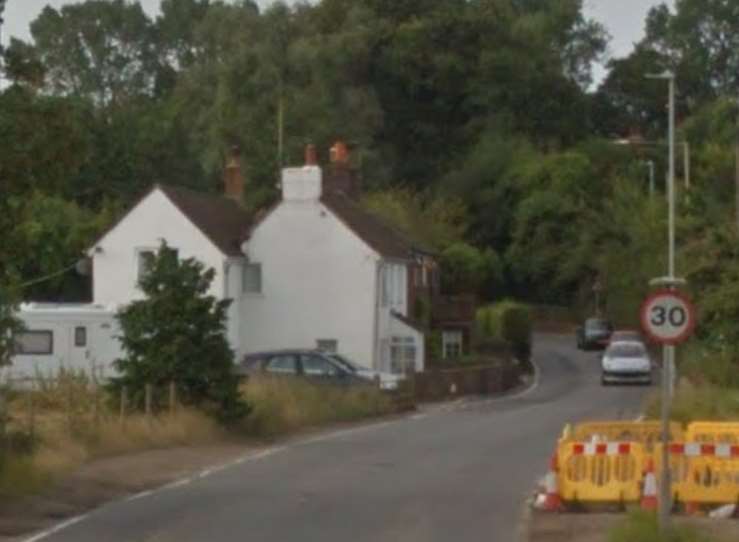 The bend in Kennington Road where KCC will carry out road widening works. Pic from Google Street View