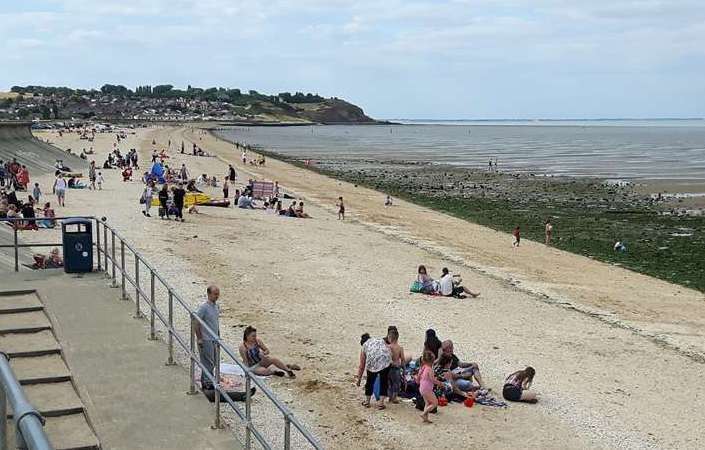 Leysdown beach on the Isle of Sheppey