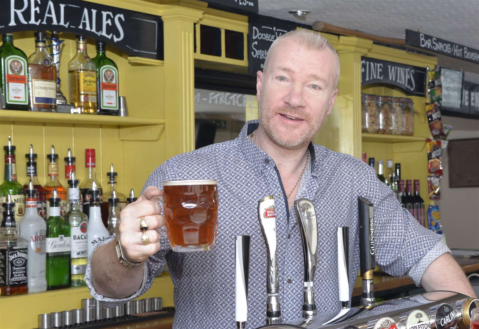 Landlord Matthew Bryant at the Hare and Hounds. Picture: Ruth Cuerden