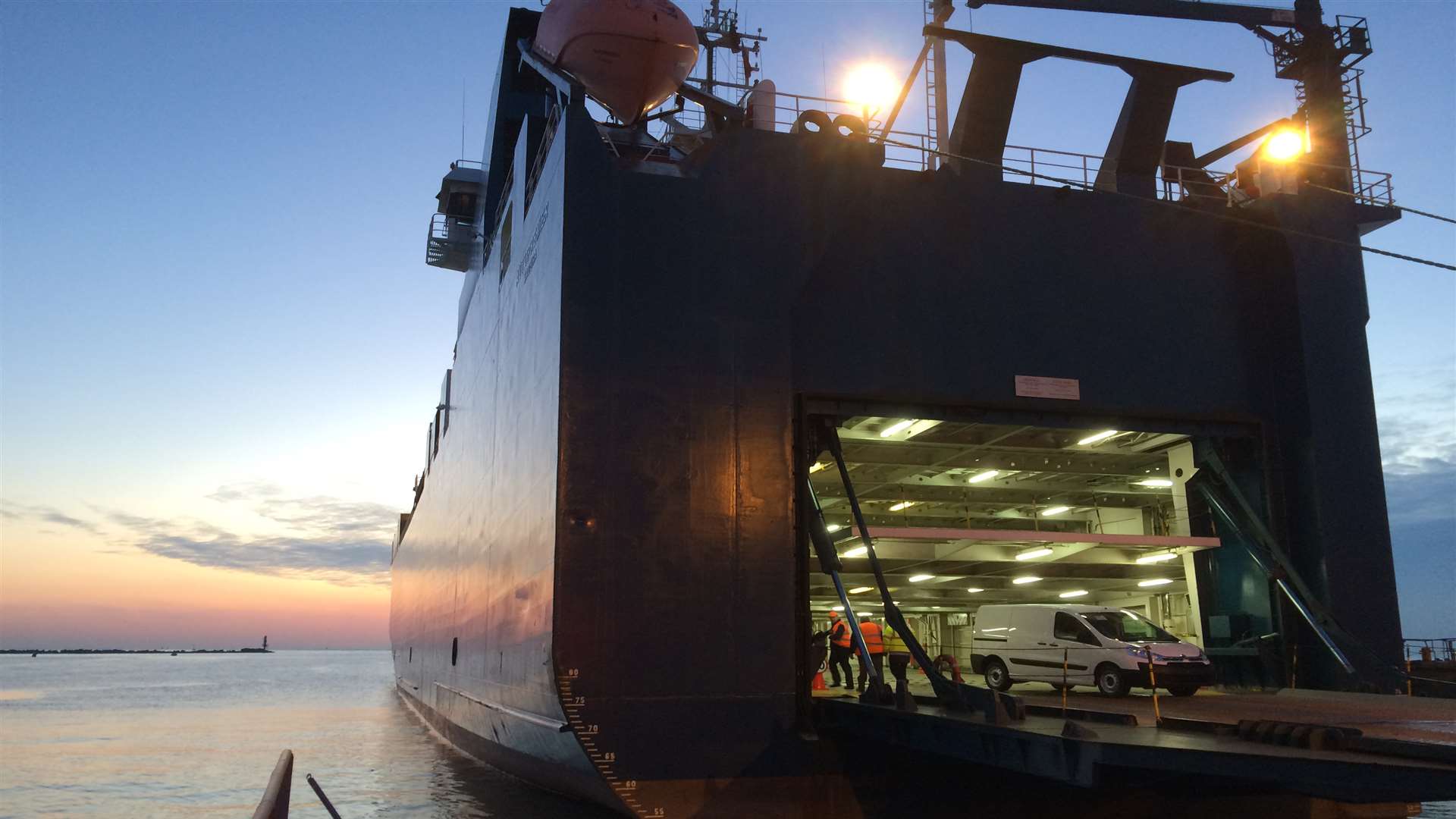 1000 cars were on the shipment from Zeebrugge, Belgium