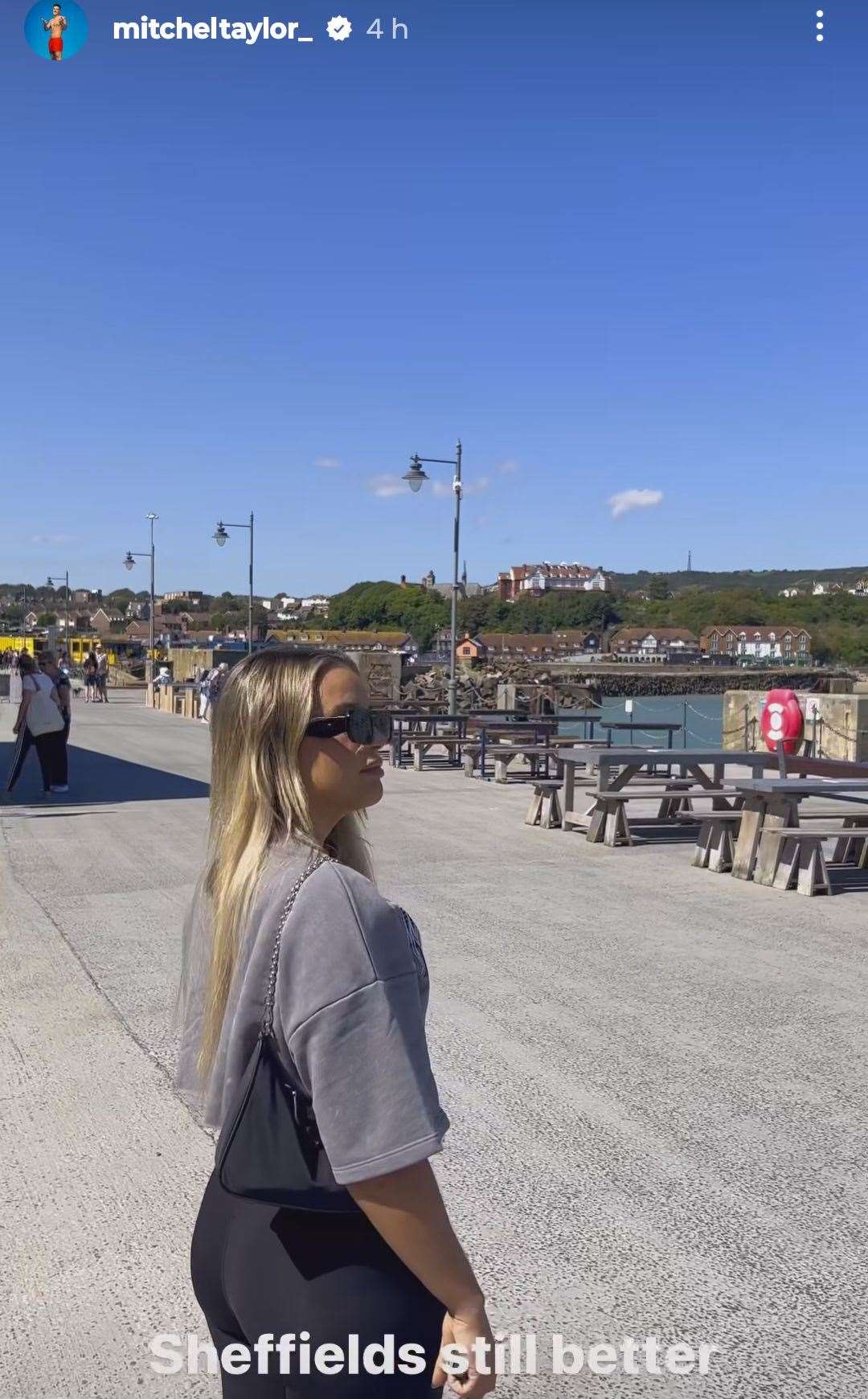 Mitchel and Ella enjoyed a trip to the seaside. Picture: Mitchel Taylor