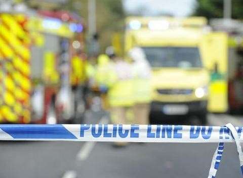 Police accident cordon. Stock picture (16110910)