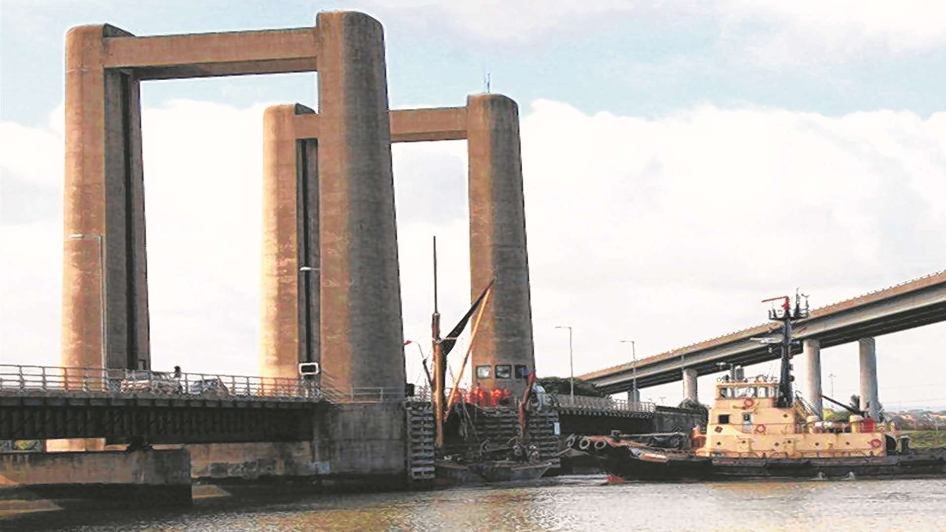 A motorcyclist was injured in a crash that closed the Kingsferry Bridge. Library image