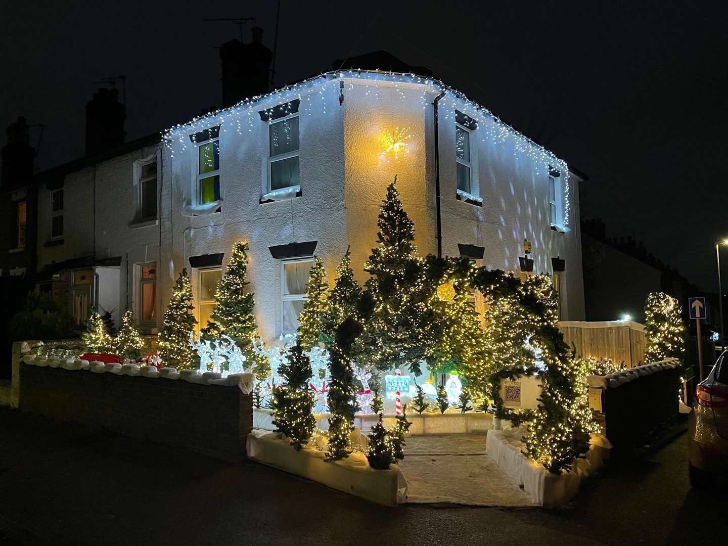 The winter wonderland in Milton Road, Maidstone. Picture: Jip Mctavish