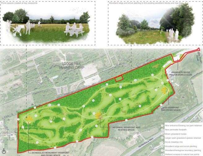 Medway Council's plans for Deangate Parkland