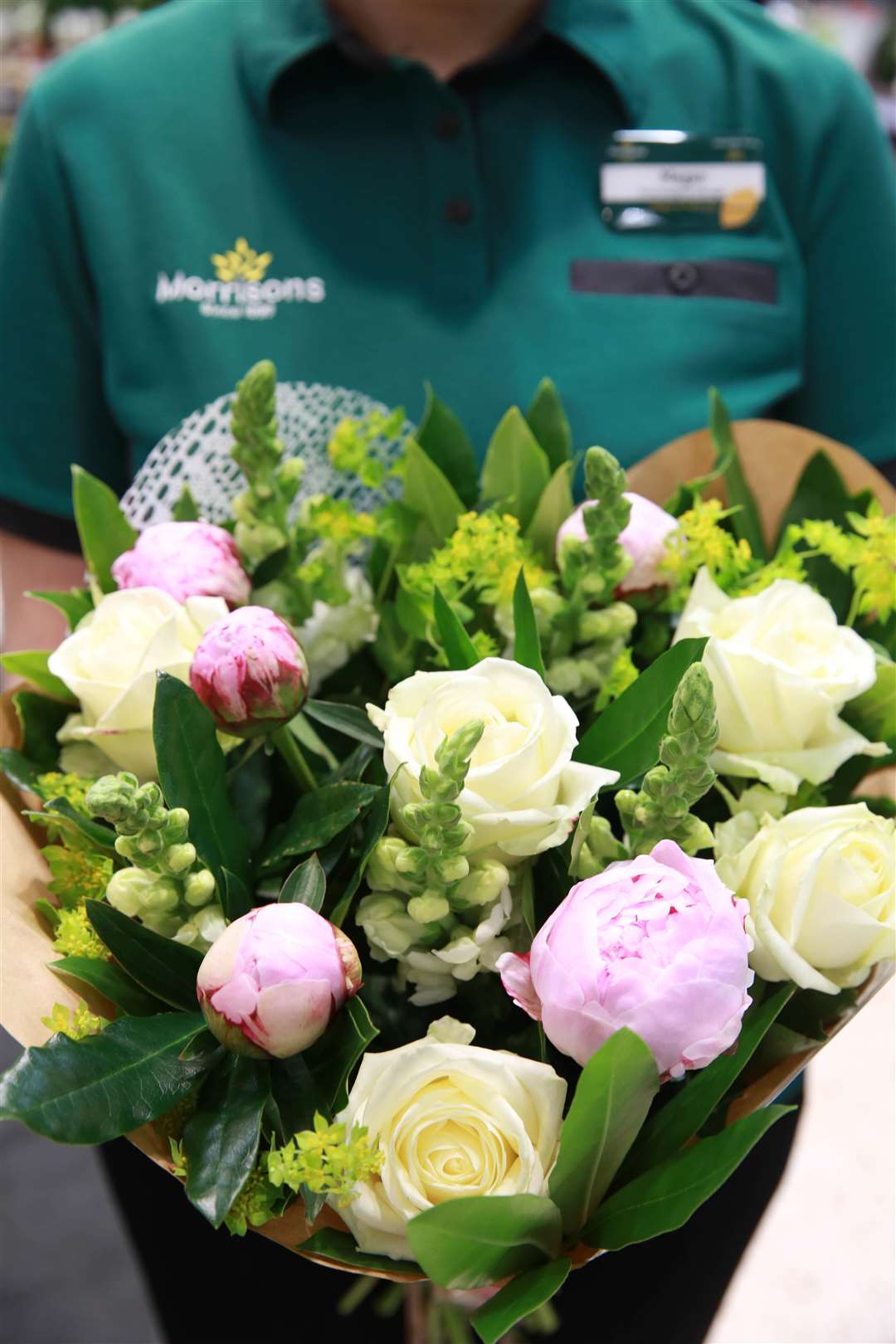 Florists have created the bouquet to match Meghan's as closely as possible. Picture: Matt Alexander/PA Wire