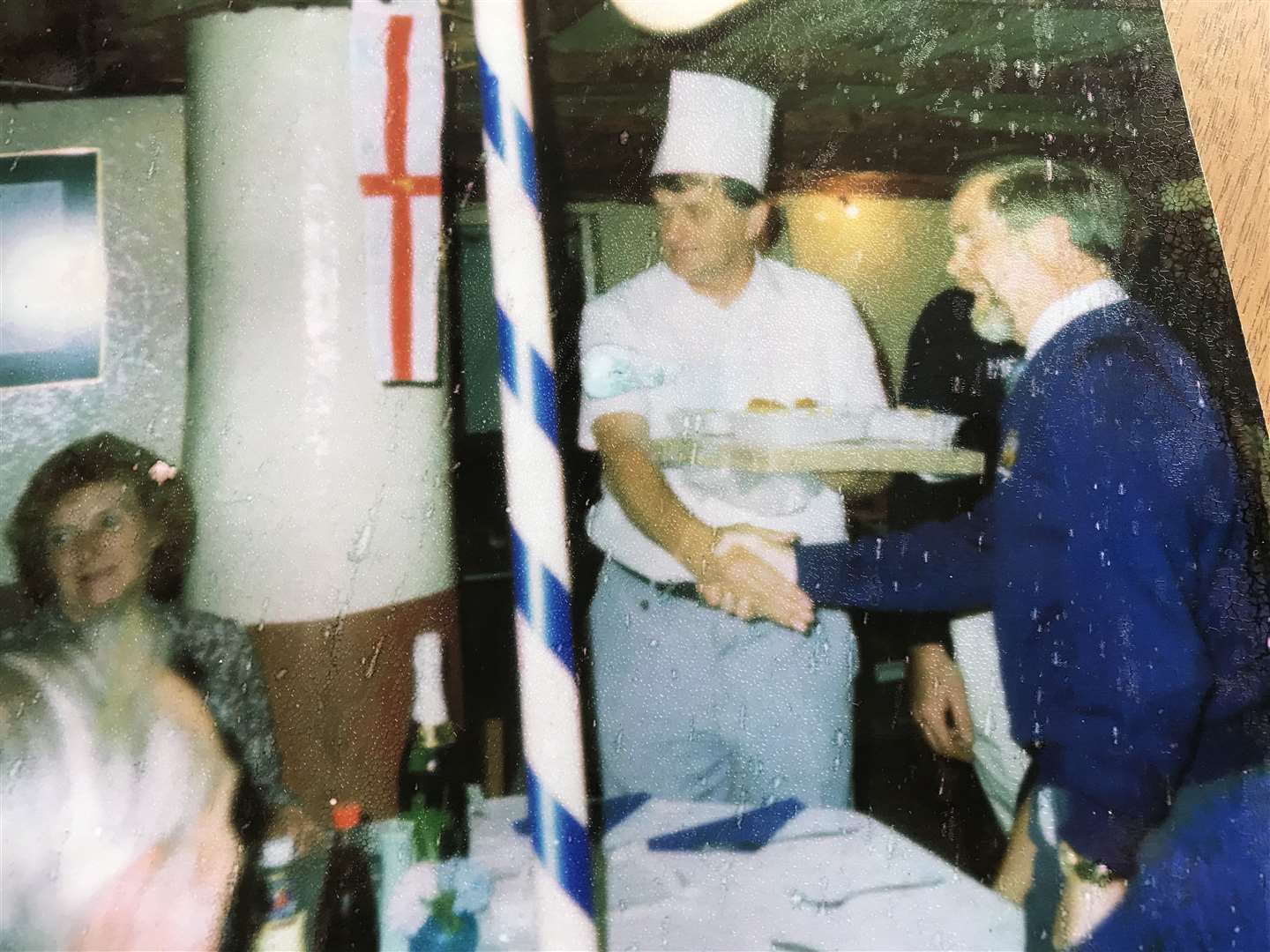 Brian Goodhew helping out on board the Medway Queen