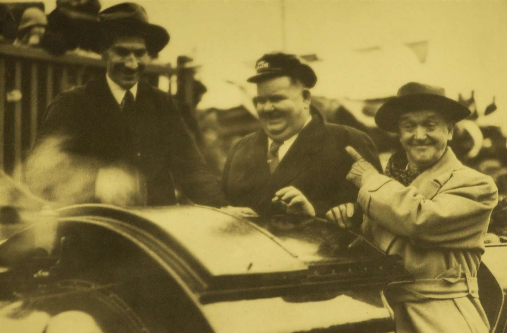 Laurel and Hardy at Romney Hythe and Dymhurch railway