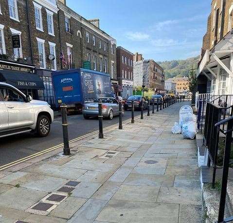 Non-freight traffic has spilt onto smaller roads, such as Castle Street. Picture: David Joseph Wright