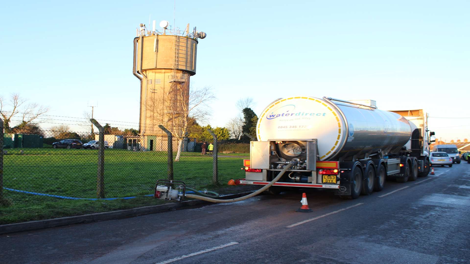 Emergency water supplies had to be ferried on to Sheppey in January 2016 by a fleet of tankers.