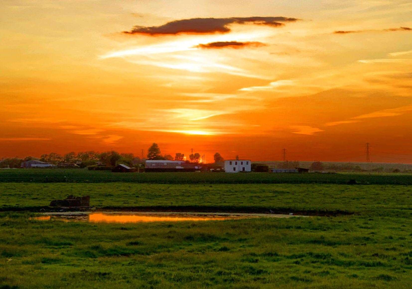 A view over the site where the 250-home development was proposed. Picture: Mike Rogers