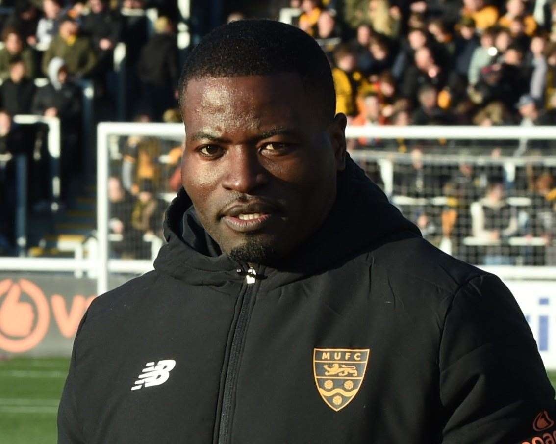 Maidstone United caretaker manager George Elokobi. Picture: Steve Terrell