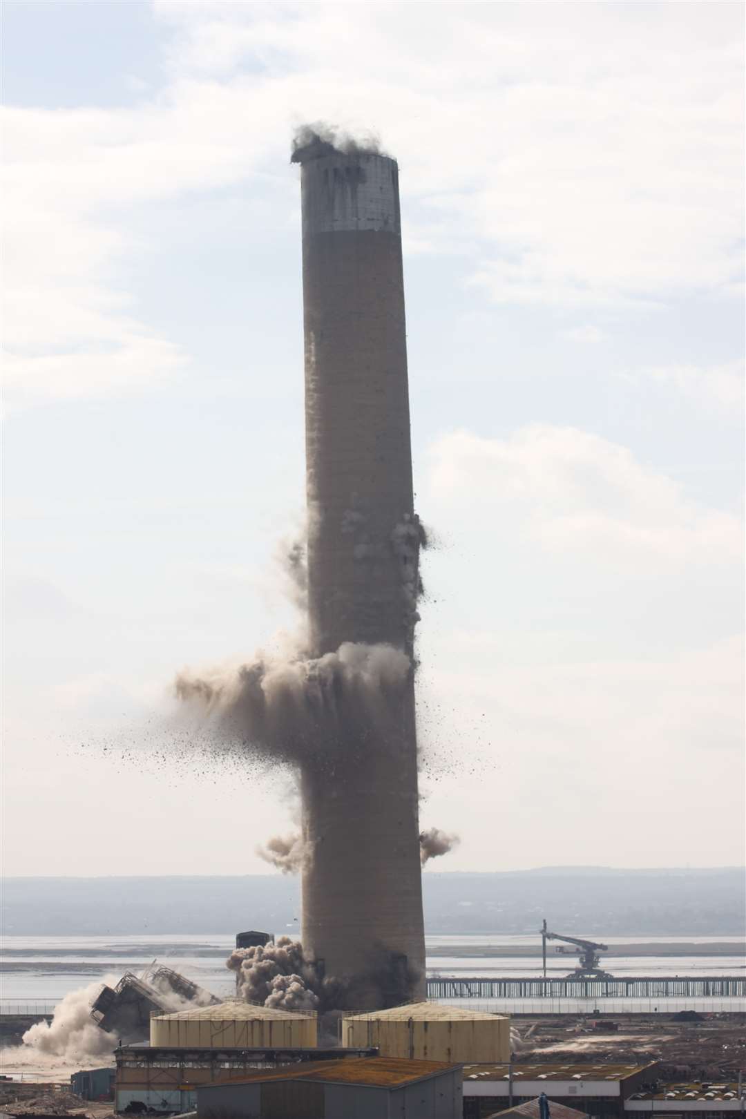 The moment of demolition. Picture: David Allsop (1261159)