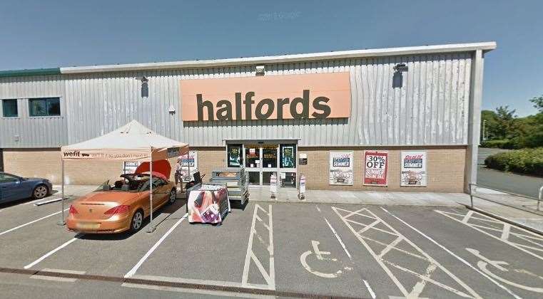 Halfords closed last year after moving to a site at Prospect Retail Park in Whitstable. Picture: Google