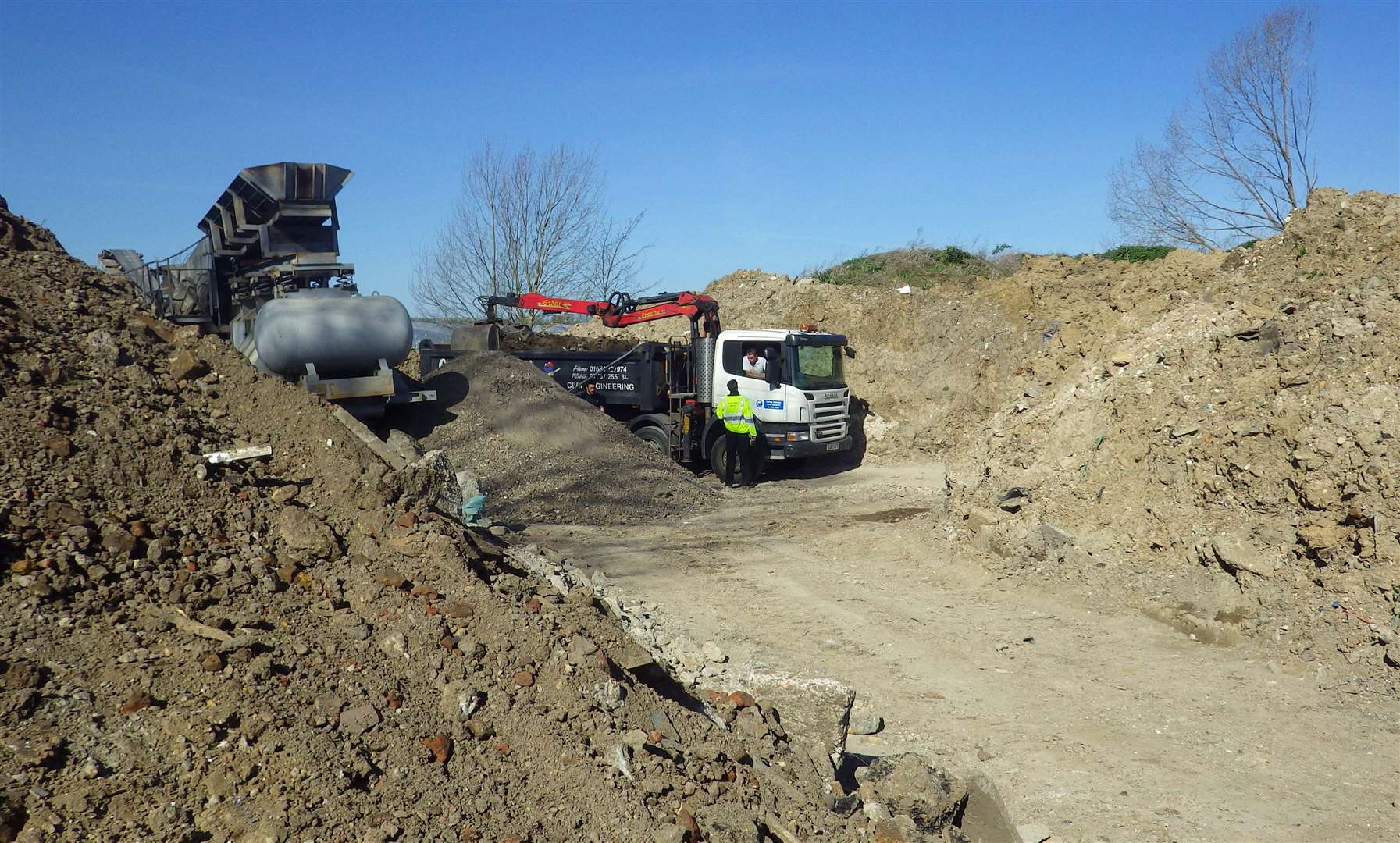 Thirwell Farm in Drove Lane, was turned into a dumping ground. Picture: Environment Agency