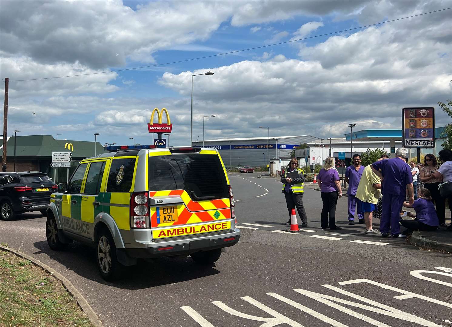 Police have cordoned off Beechings Industrial Centre in Twydall after a reported bomb alert