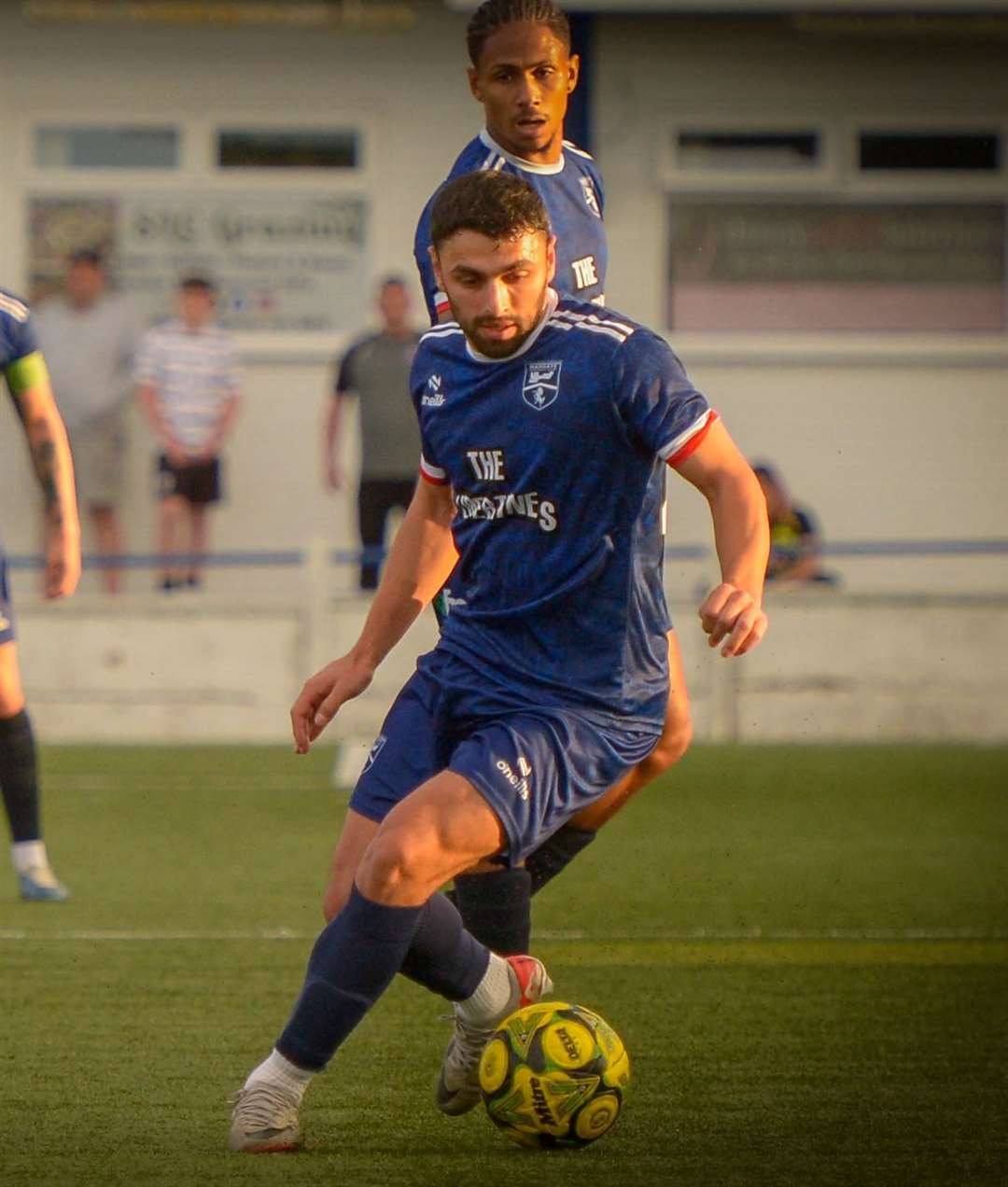 James Bessey-Saldanha - scored in Margate’s 3-2 friendly victory at Corinthian last Tuesday. Picture: Stuart Watson