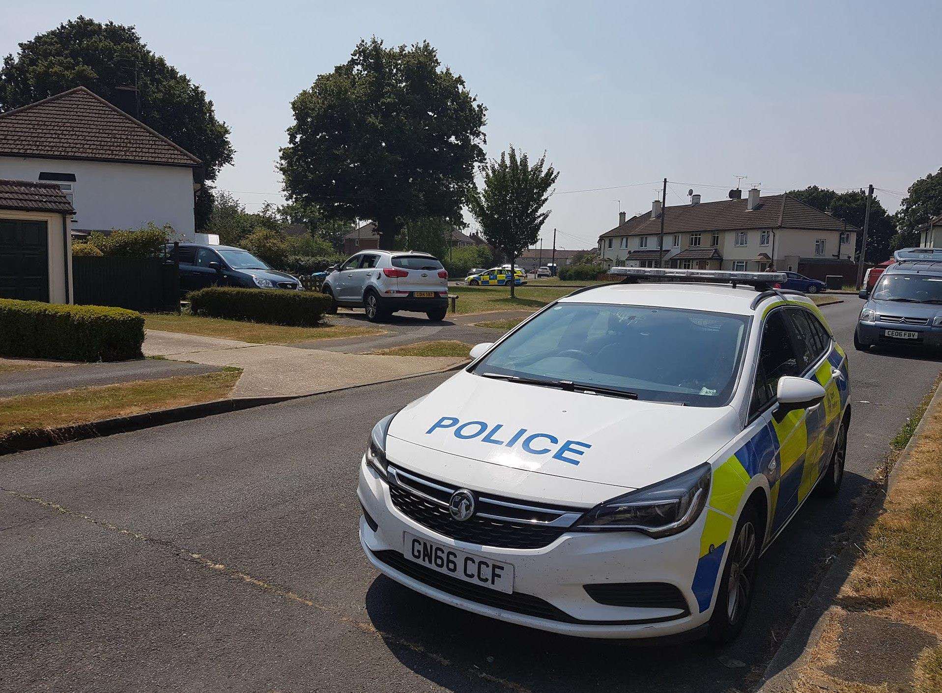 Police in Dean's Walk Ashford