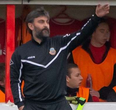 Whitstable manager Lloyd Blackman. Picture: Les Biggs