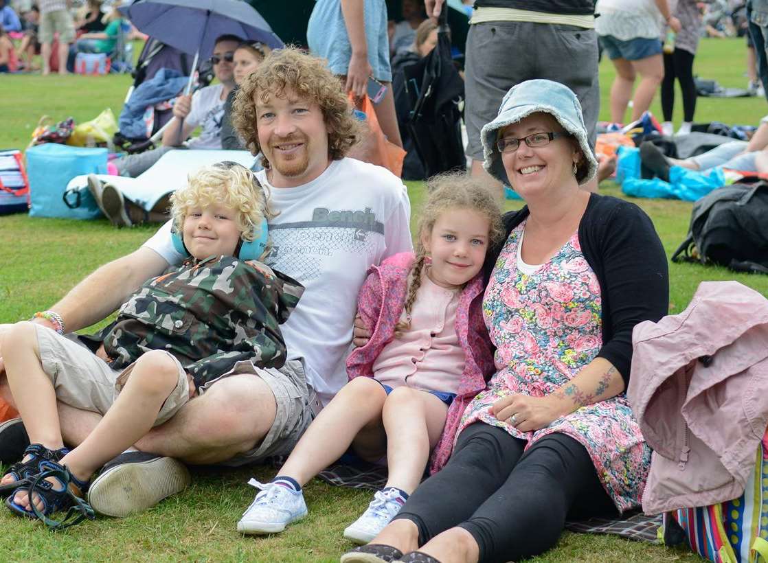 The Boxhall family with Isobel, 6, and Seth, 5