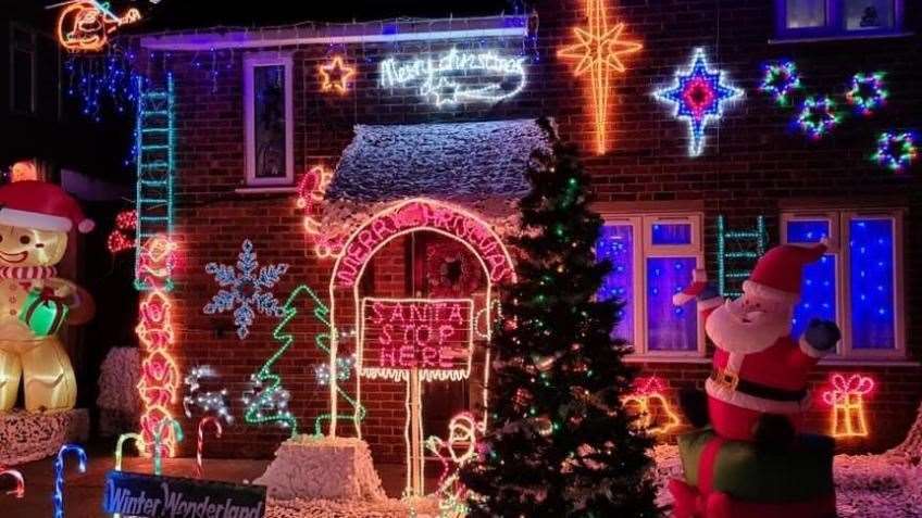 Is this house in Reed Avenue, Canterbury, the most festive in Kent? Picture: Nikita-Jane Parker