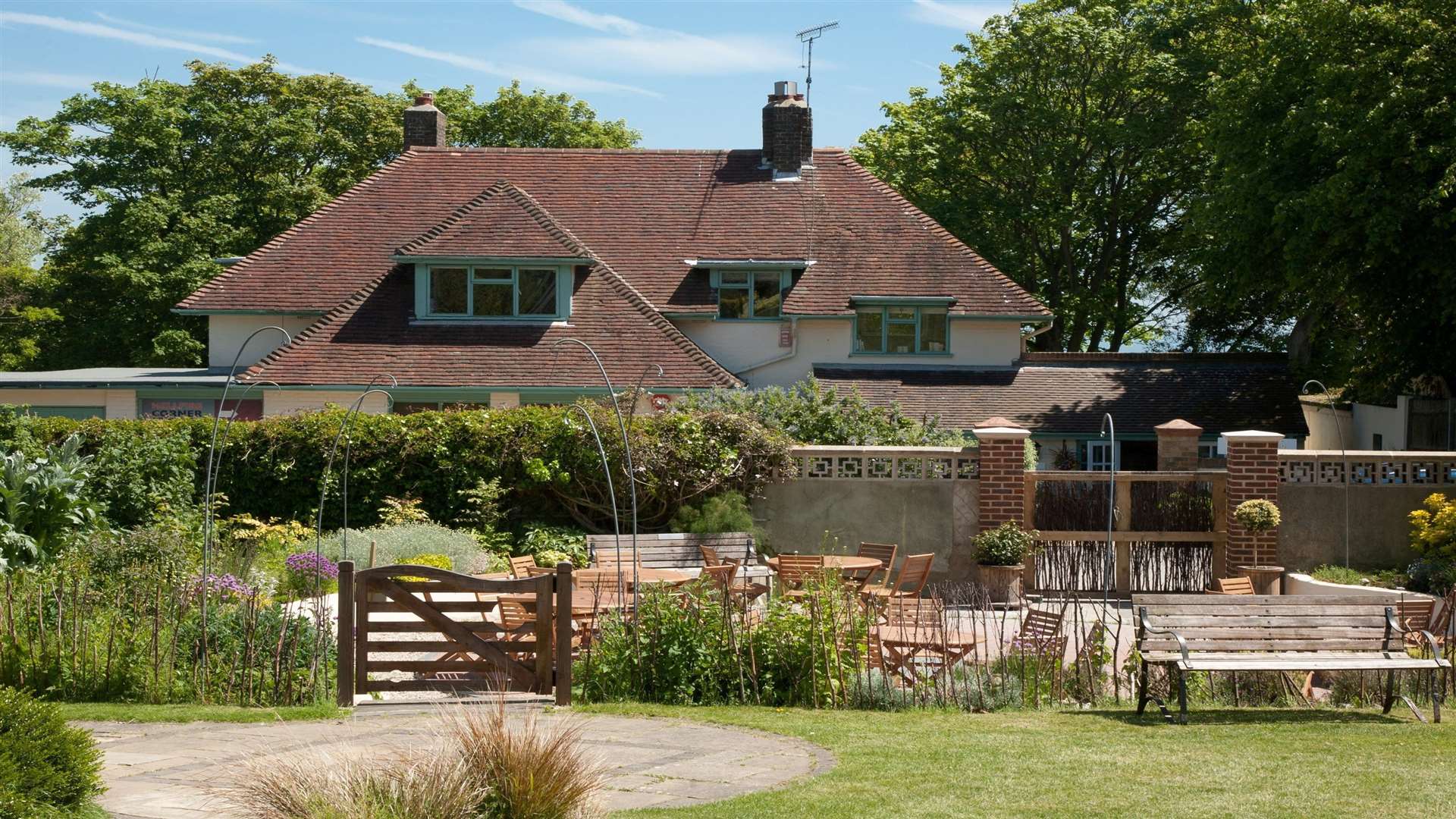 The Pines Garden tea rooms in St Margaret's Bay