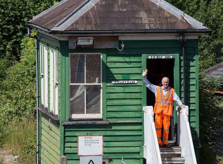 The Chartham level crossing is one few still manned in the country.