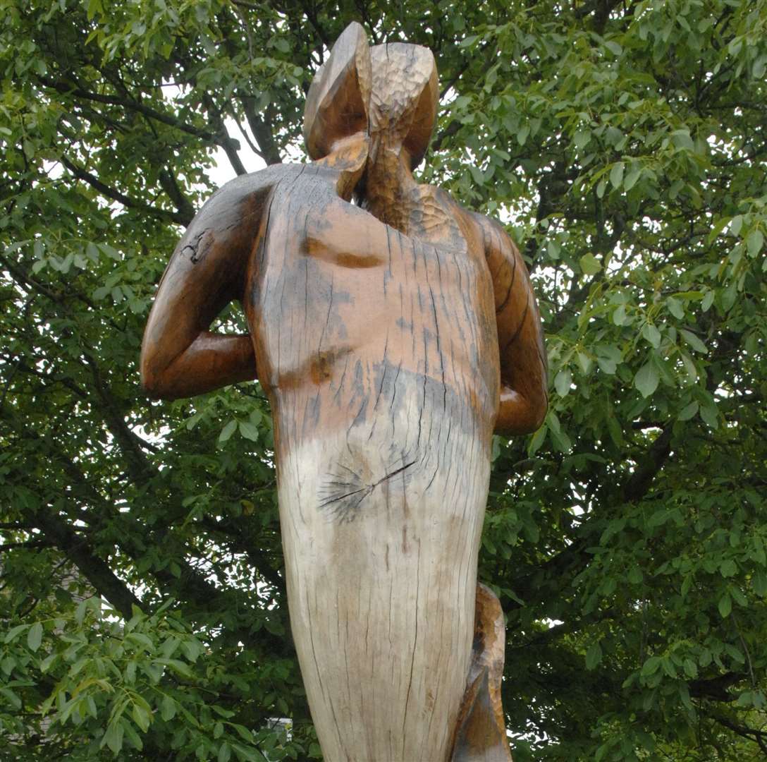 The sculpture outside the Canterbury City Council Offices in Military Road. Picture: Chris Davey