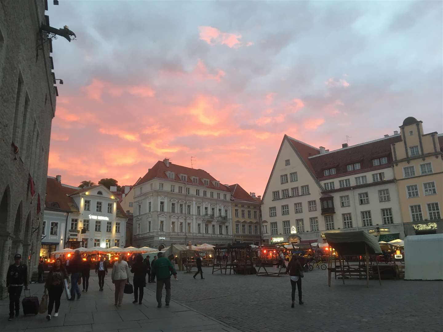 Central Tallinn, Estonia, at 10pm. Picture: Ed McConnell