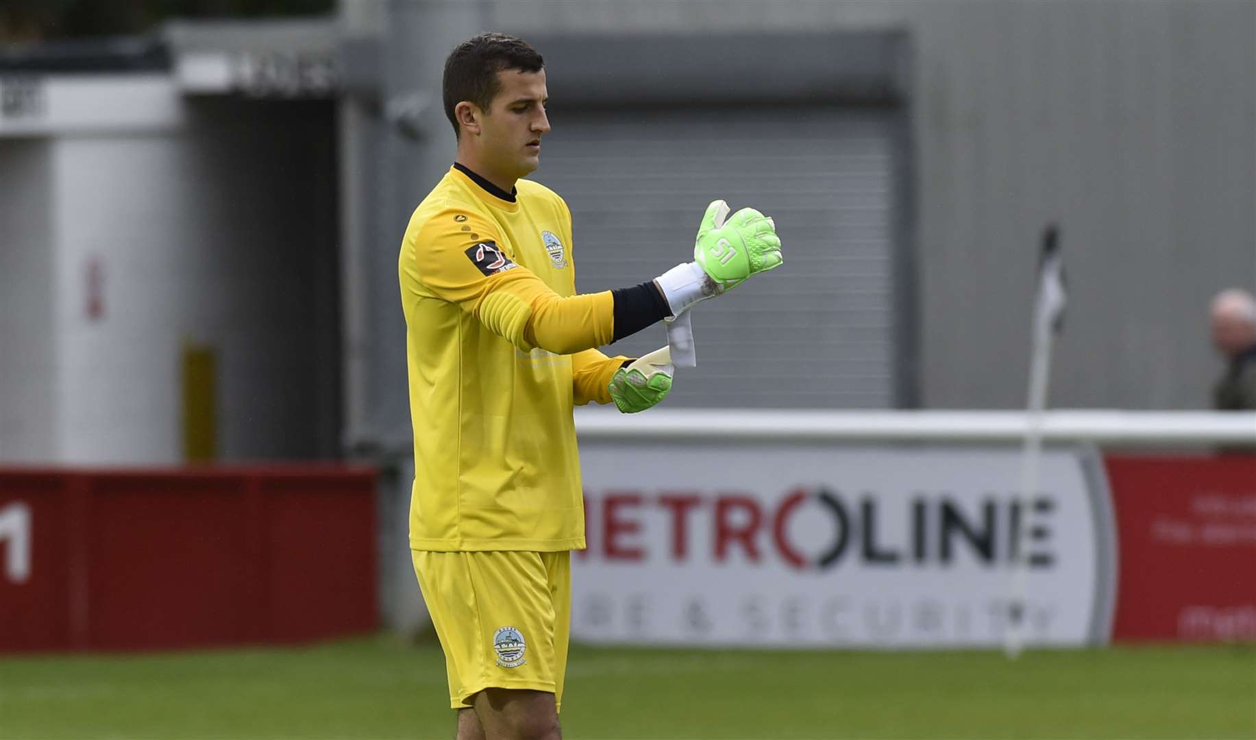 Dover goalkeeper Yusuf Mersin. Picture: Tony Flashman