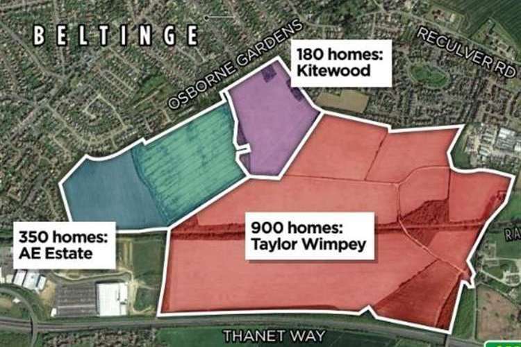 The proposals for the Beltinge Green developments