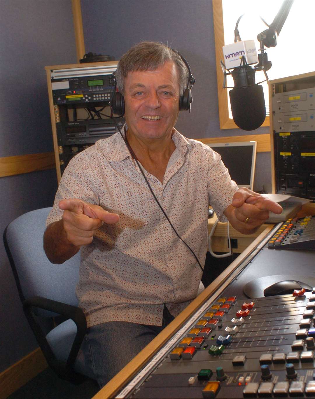 Tony Blackburn in the kmfm studio Picture: Steve Crispe]