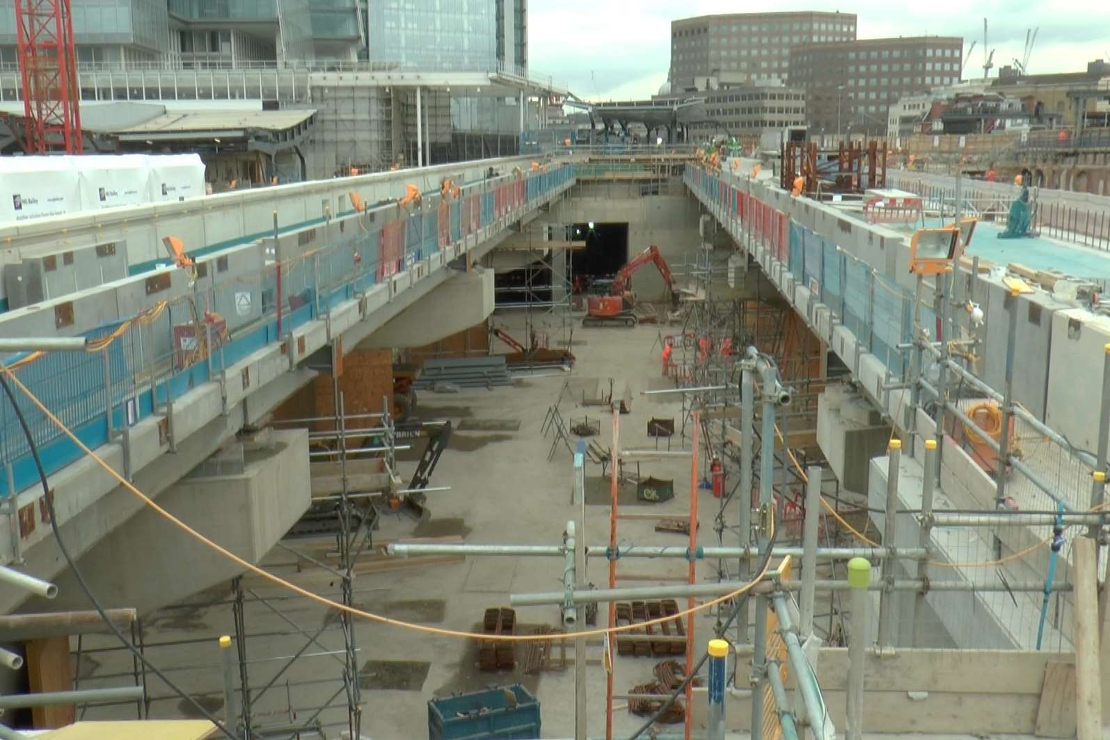 Building work at London Bridge