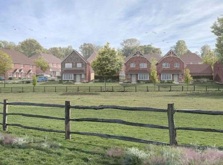 Plans for 42 new homes in Hermitage Lane, Maidstone, have been approved. Picture: Esquire Developments