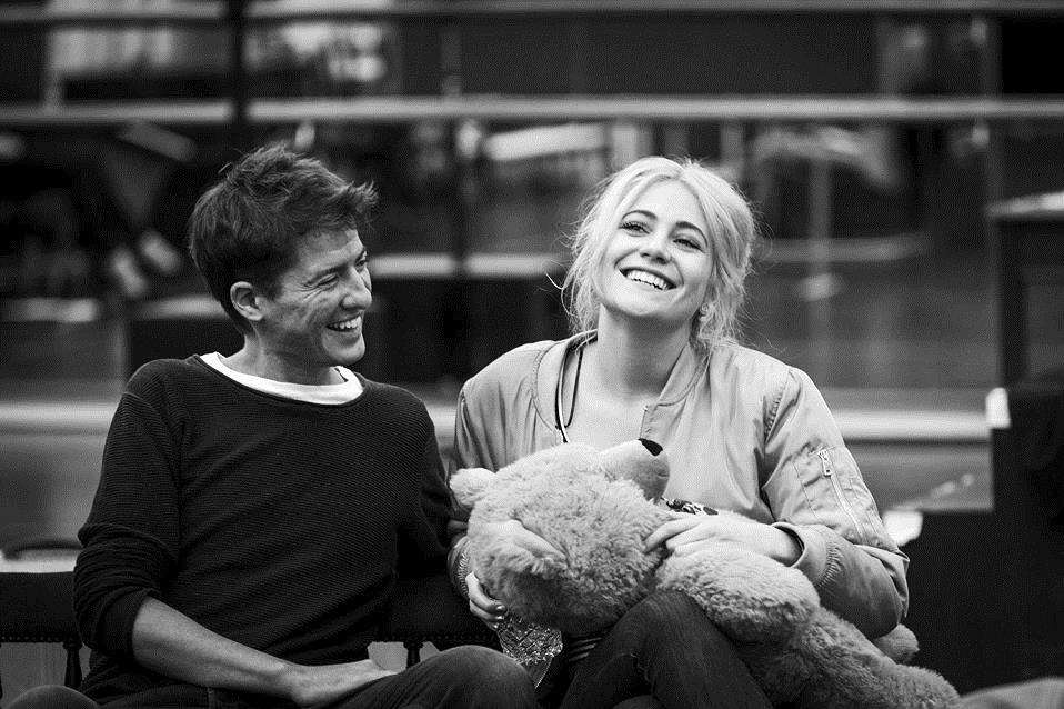 Pixie Lott with Matt Barber from Downton Abbey in rehearsals for Breakfast at Tiffany's