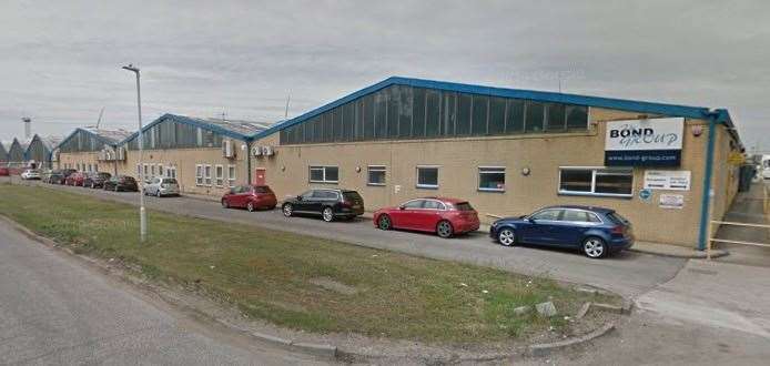 Up to 45 jobs are at risk at The Bond Group base in Sheerness. Picture: Google Maps