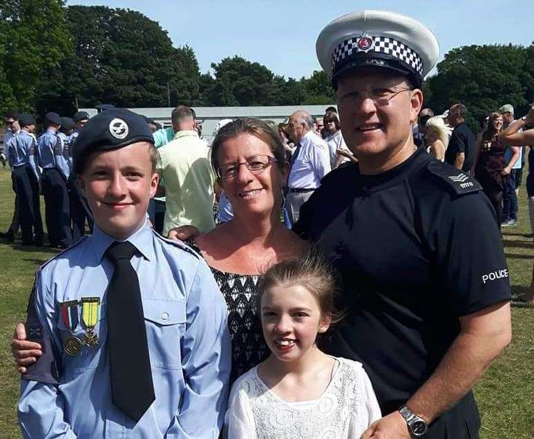 From left: Sam, Ingrid, Caitlin and Barry. Picture: Barry Goodsell