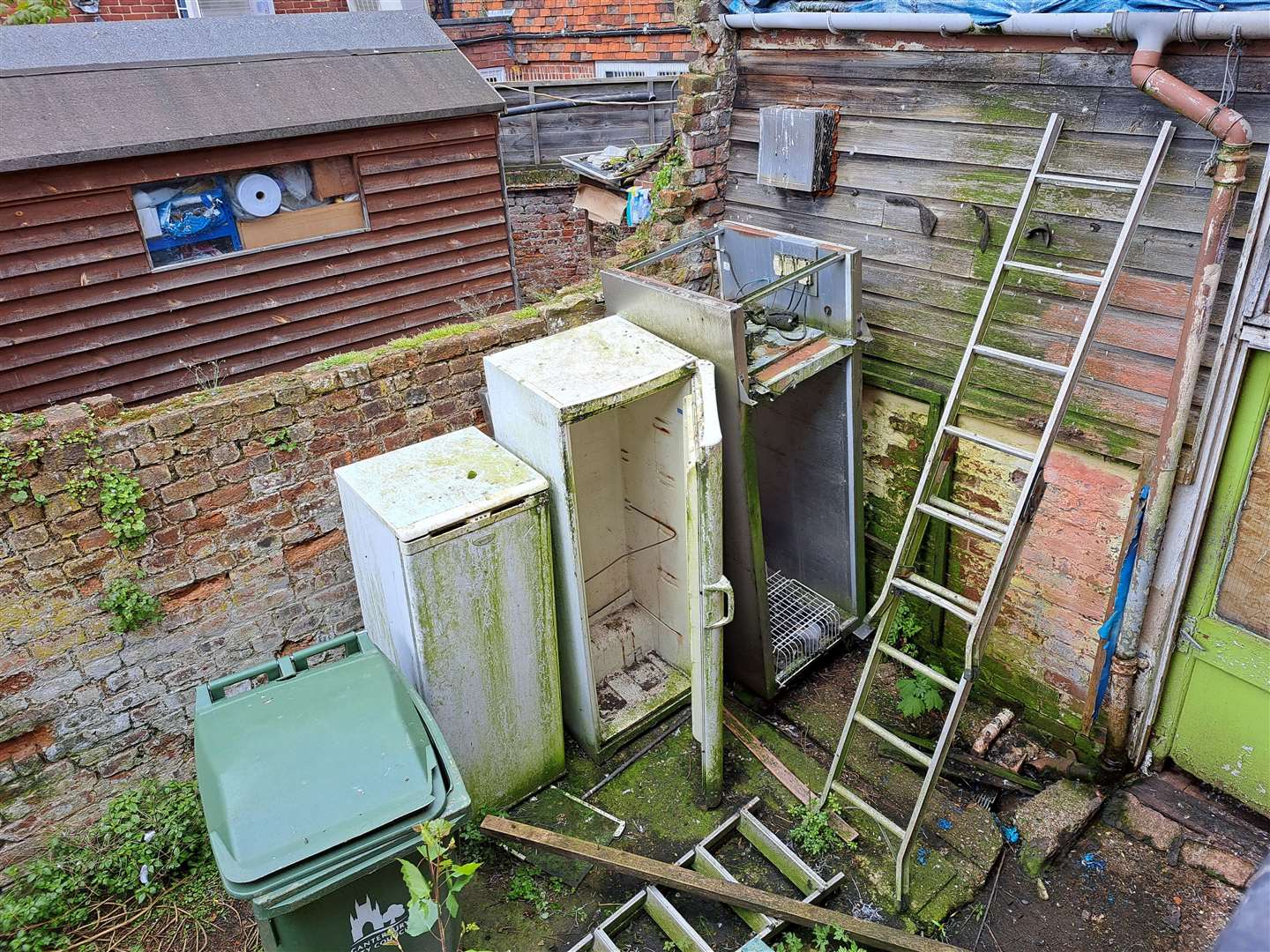 The waste left behind by the owners of 92 St Dunstan's Street