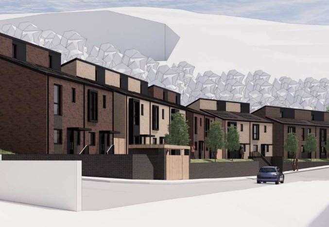 How the 12 homes proposed for Pilgrim Spring in Folkestone could look. Picture: Moat Housing/Fuse Architects