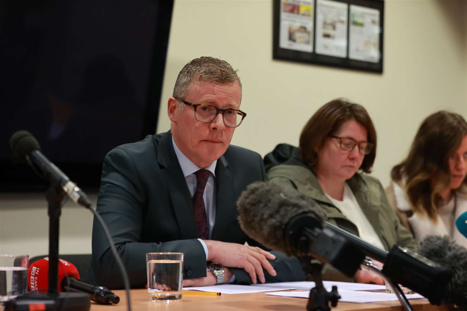 Family solicitor Kevin Winters speaking to the media during a press conference at KRW Solicitors in Belfast (Liam McBurney/PA)