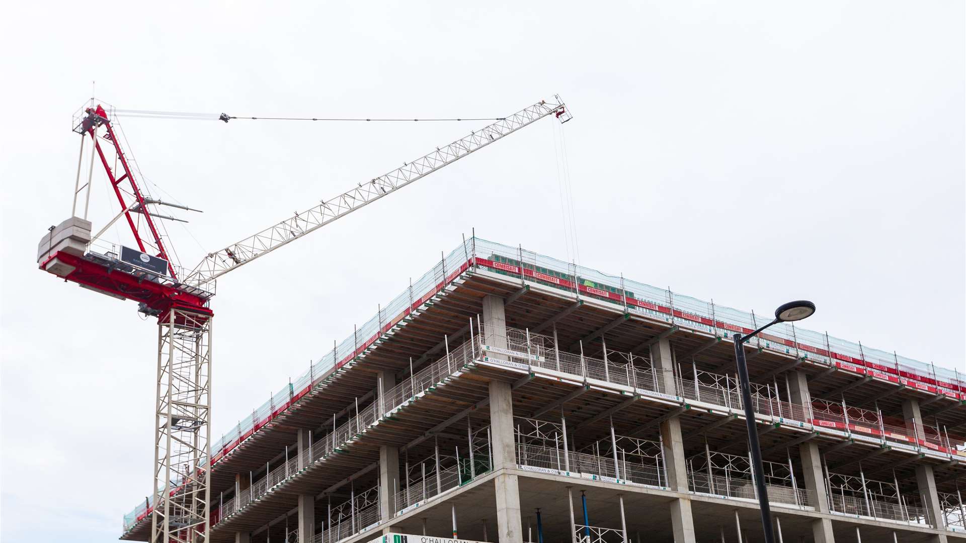 Construction work on the Ashford Commercial Quarter development