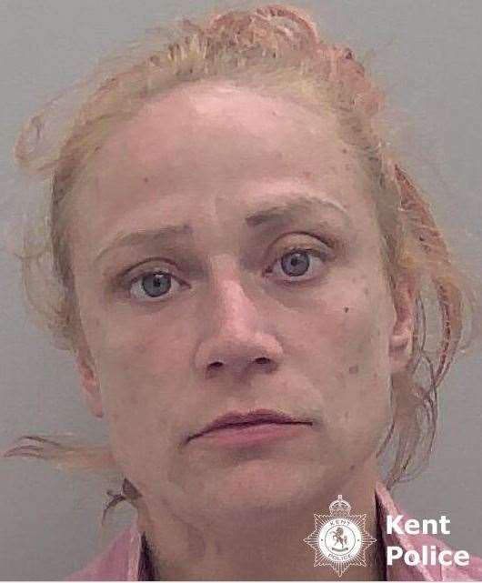 Shelley Earnshaw, from Sittingbourne, has been jailed for 100 days after pleading guilty to a total of seven thefts. Picture: Kent Police