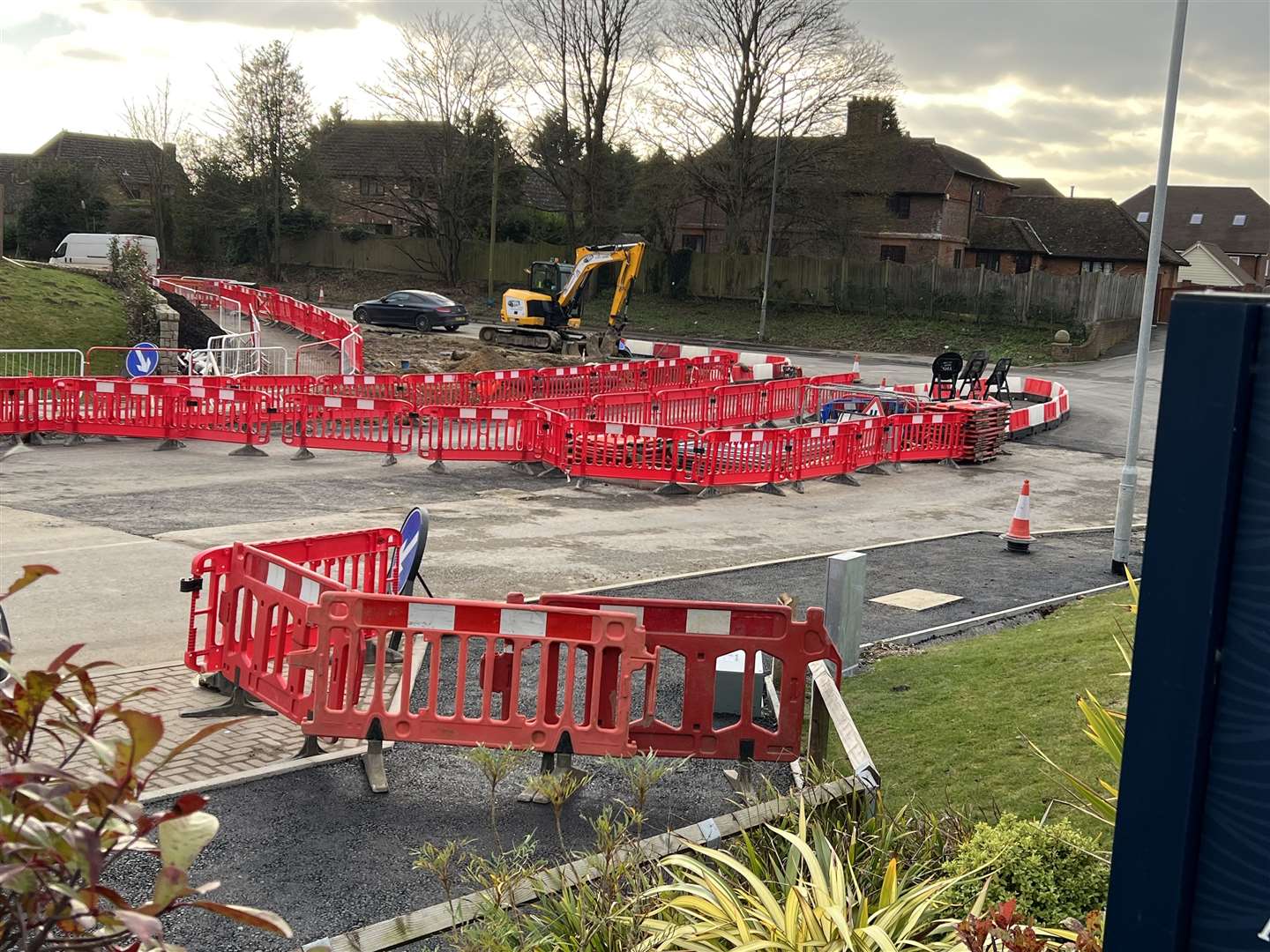 The A20 reopened on Wednesday afternoon but there's still no sign of any traffic lights. Picture: Barry Goodwin