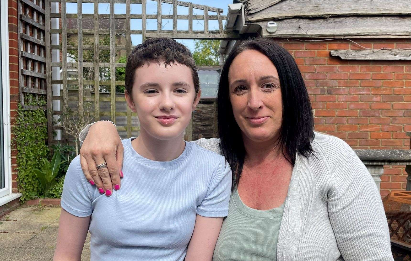 Ivie and Zoe Adams of Borden Lane, Sittingbourne. Picture: Joe Crossley