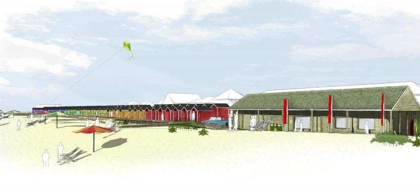 Visualisation of the proposed improvements to Romney Marsh's coastline. Picture: FHDC